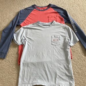 LOT OF TWO BOYS VINEYARD VINES T-SHIRTS